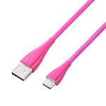 CABLE TYPE-C 1.8M FASHION SERIES VOLKANO LUMO- PINK