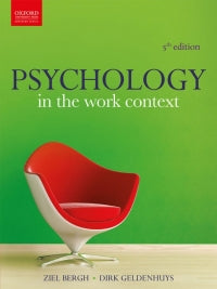 PSYCHOLOGY IN THE WORK CONTEXT
