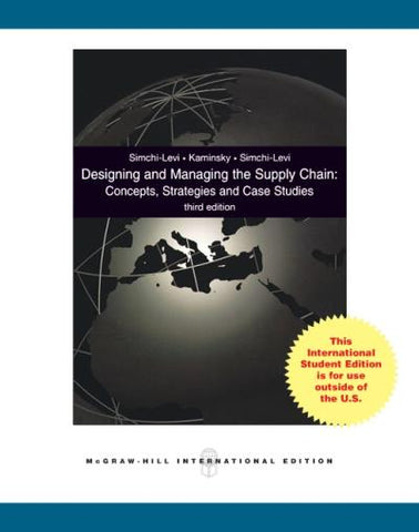 DESIGNING AND MANAGING THE SUPPLY CHAIN E-BOOK (BVK 780)